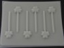 1801 Small Clover Chocolate or Hard Candy Lollipop Mold